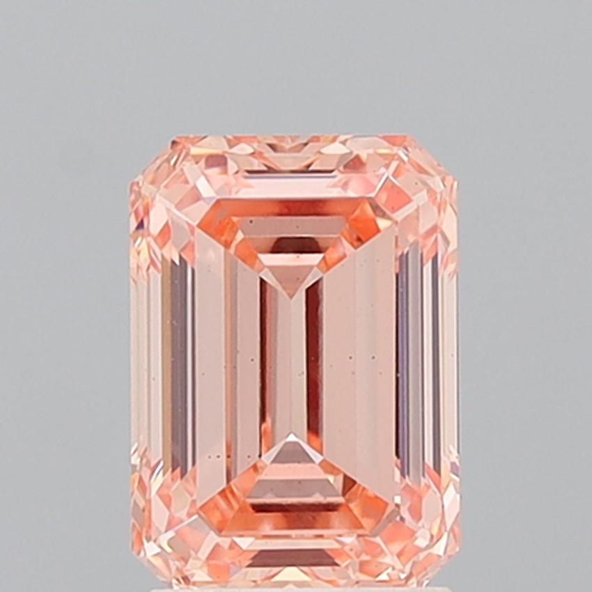 2.41 Ct. Fancy Intense Orange Emerald Lab Grown Diamond
