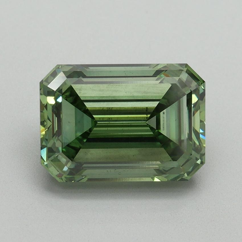 3.18 Ct. Fancy Vivid Green Emerald Lab Grown Diamond
