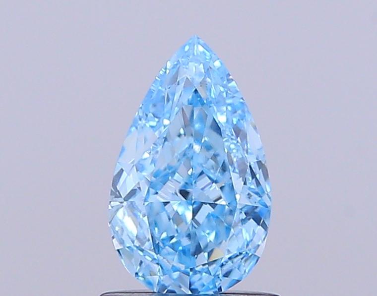 1.01 Ct. Fancy Vivid Blue Pear Lab Grown Diamond