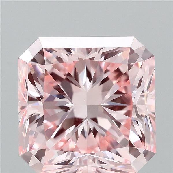 3.20 Ct. Fancy Intense Pink Radiant Lab Grown Diamond