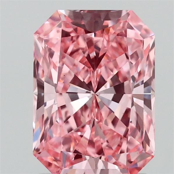 1.52 Ct. Fancy Vivid Pink Radiant Lab Grown Diamond