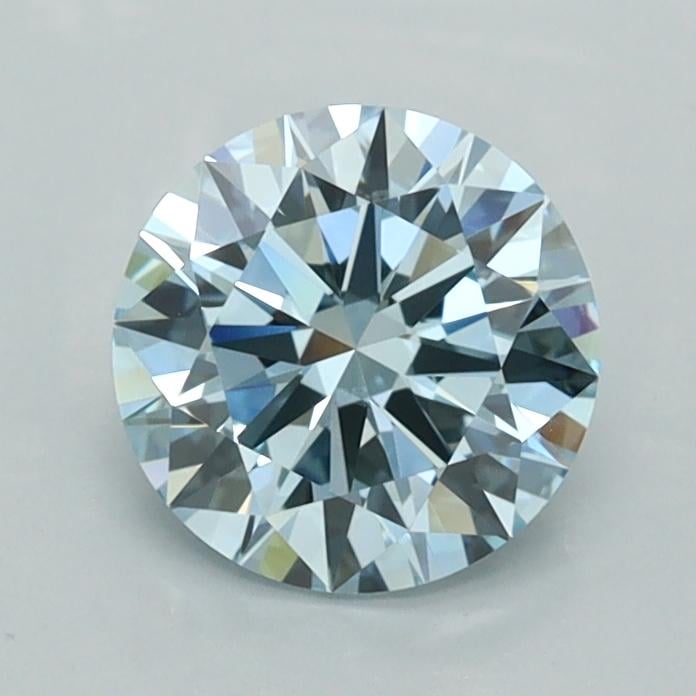 1.11 Ct. Fancy Vivid  Blue Round Lab Grown Diamond