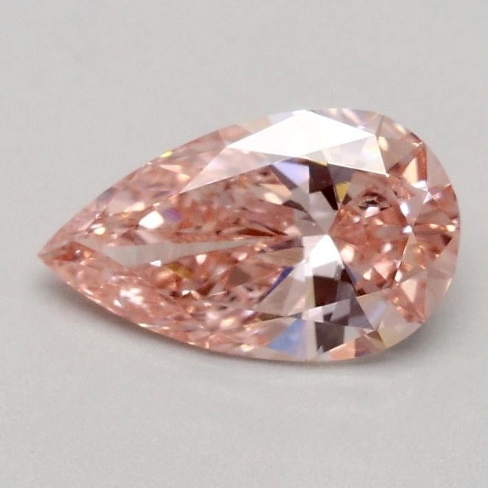 0.50 Ct. Fancy Vivid Pink Pear Lab Grown Diamond