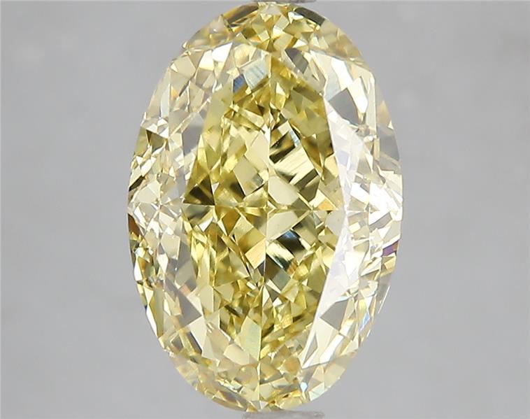 5.03 Ct. Fancy Intense Yellow Oval Lab Grown Diamond