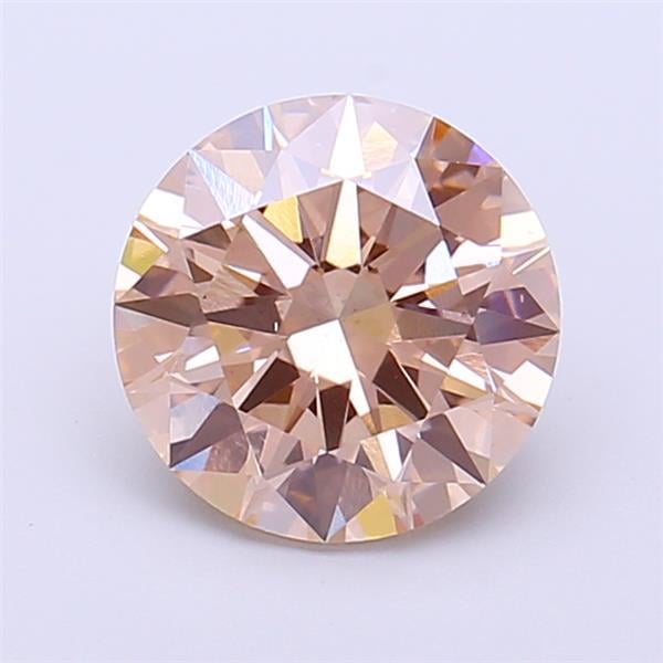 2.00 Ct. Light Brown Round Lab Grown Diamond