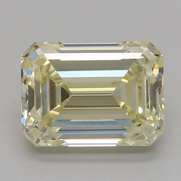1.07 Ct. Fancy Light Yellow Emerald Lab Grown Diamond