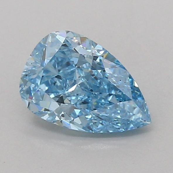 1.09 Ct. Fancy Vivid Blue Pear Lab Grown Diamond