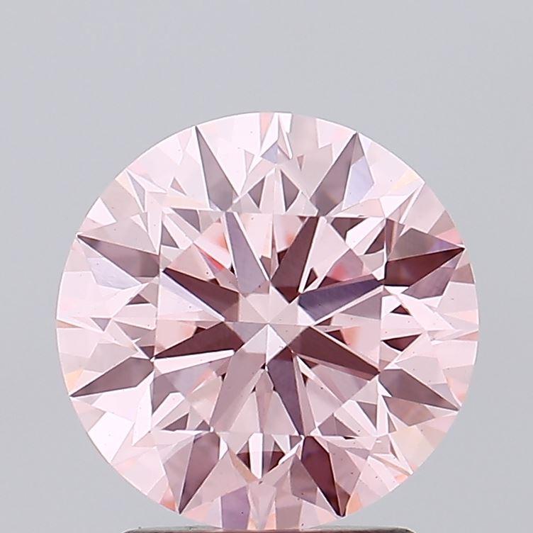 2.26 Ct. Fancy Intense Pink Round Lab Grown Diamond