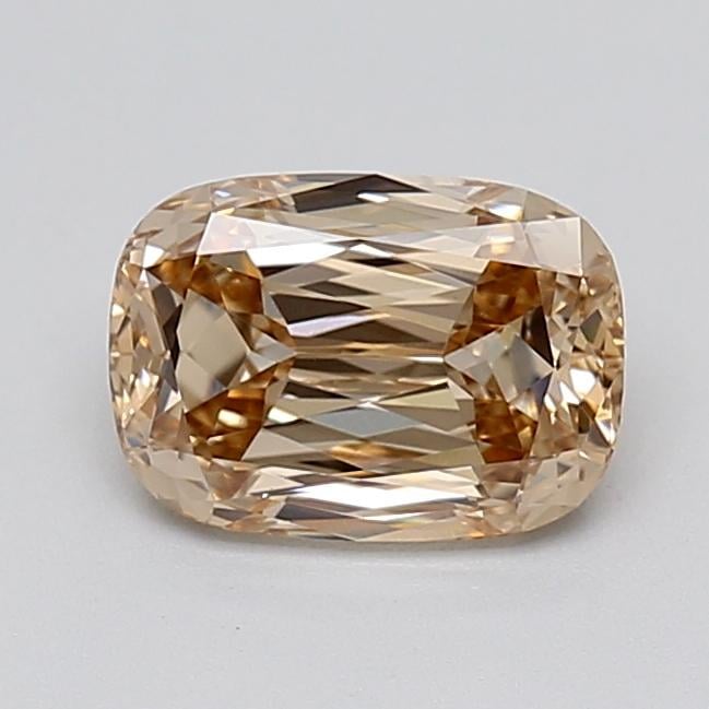 1.08 Ct. Light  Brown Cushion Lab Grown Diamond
