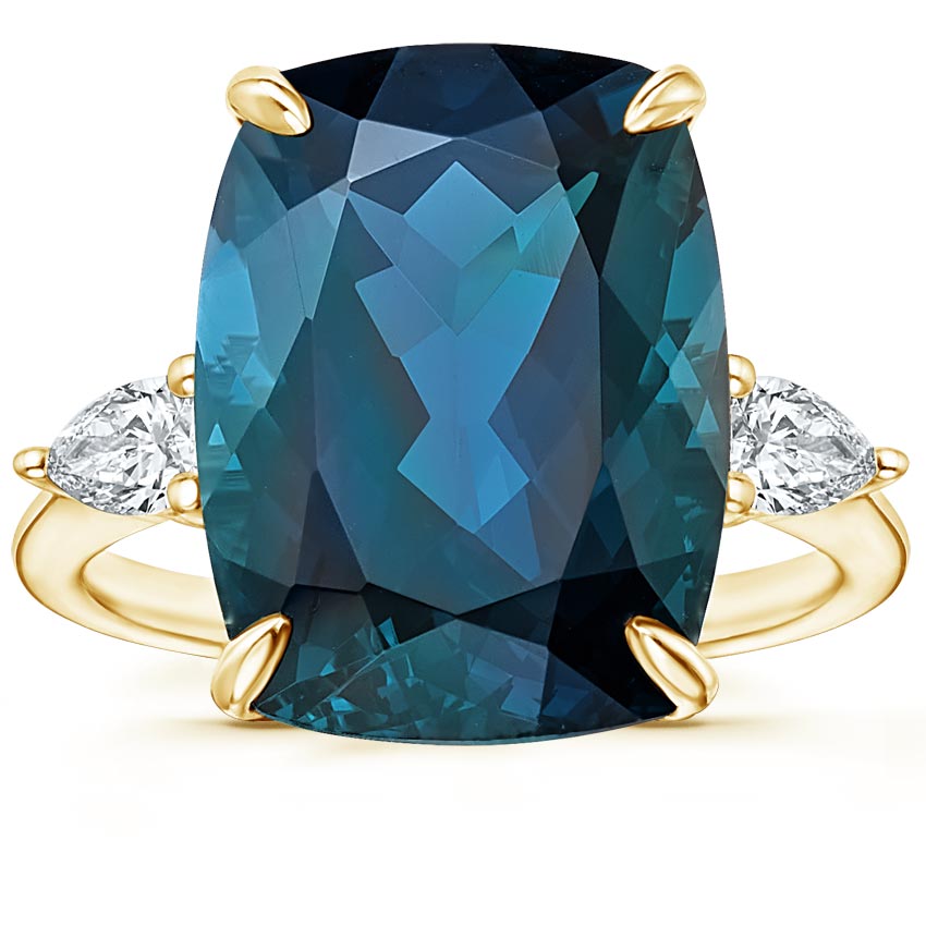 Soiree London Blue Topaz Cocktail Ring - best jewelry Christmas gifts