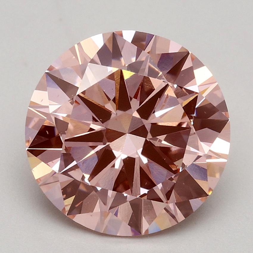 2.50 Ct. Fancy Intense Pink Round Lab Grown Diamond