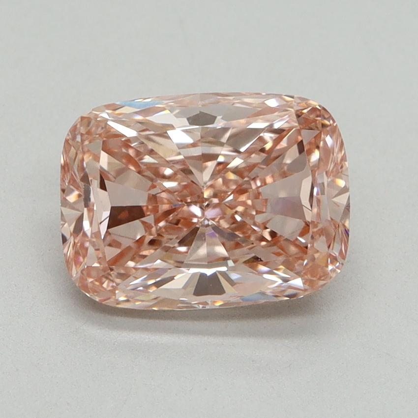 2.09 Ct. Fancy Intense Pink Cushion Lab Grown Diamond