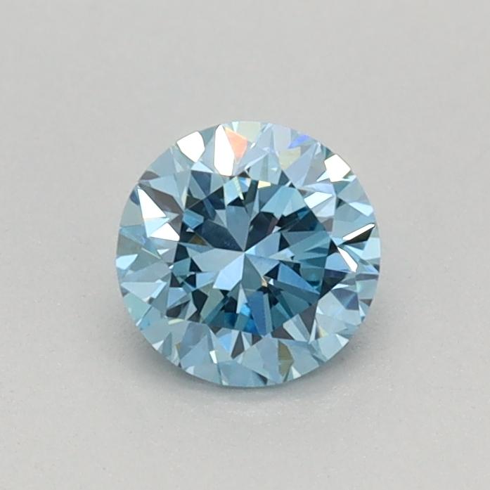 0.36 Ct. Fancy Vivid Blue Round Lab Grown Diamond