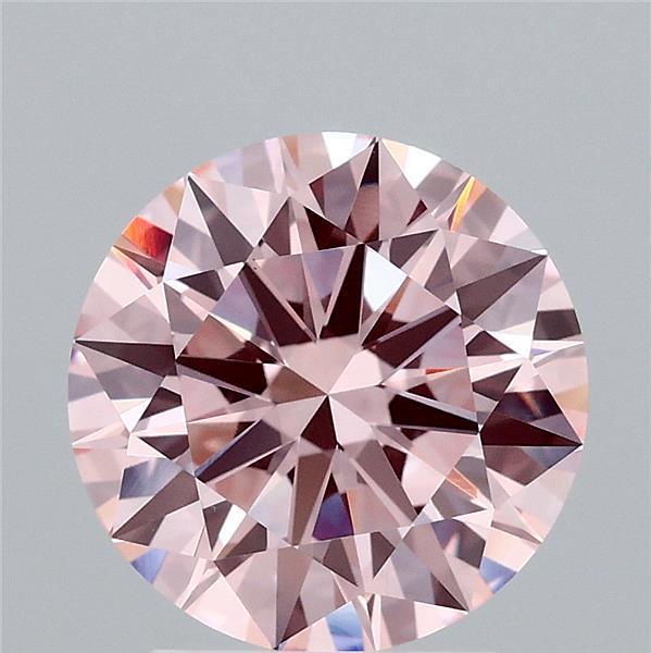 2.51 Ct. Fancy Intense Pink Round Lab Grown Diamond