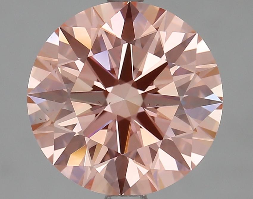 3.01 Ct. Fancy Vivid Pink Round Lab Grown Diamond
