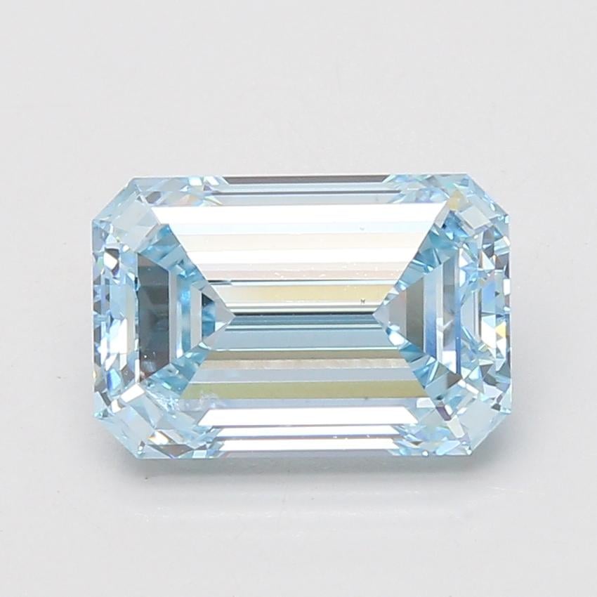 3.90 Ct. Fancy Intense Blue Emerald Lab Grown Diamond