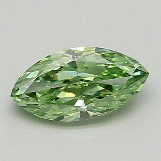 0.39 Ct. Fancy Vivid  Green Marquise Lab Grown Diamond