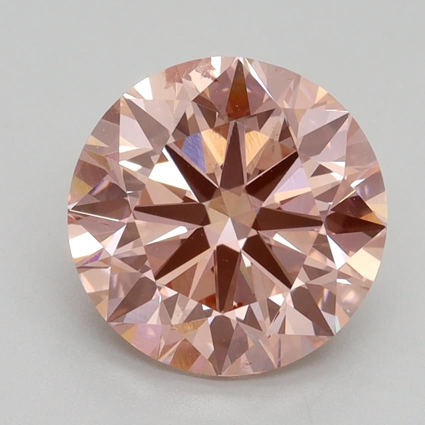 3.00 Ct. Fancy Intense Pink Round Lab Grown Diamond
