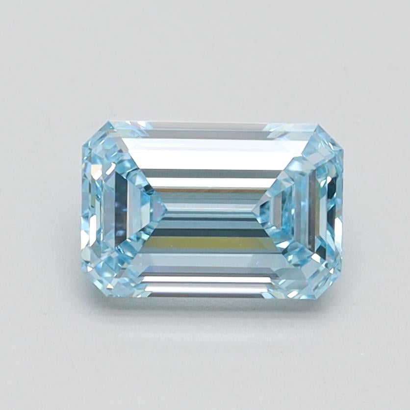 1.13 Ct. Fancy Intense Blue Emerald Lab Grown Diamond