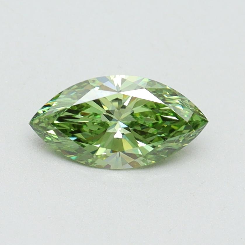 0.56 Ct. Fancy Vivid Green Marquise Lab Grown Diamond