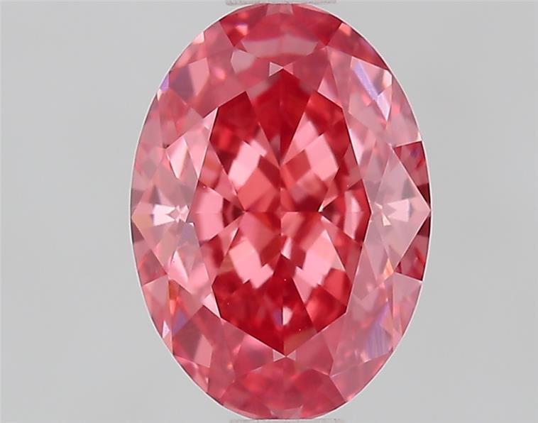 1.35 Ct. Fancy Vivid  Pink Oval Lab Grown Diamond