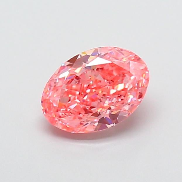 1.22 Ct. Fancy Vivid Pink Oval Lab Grown Diamond