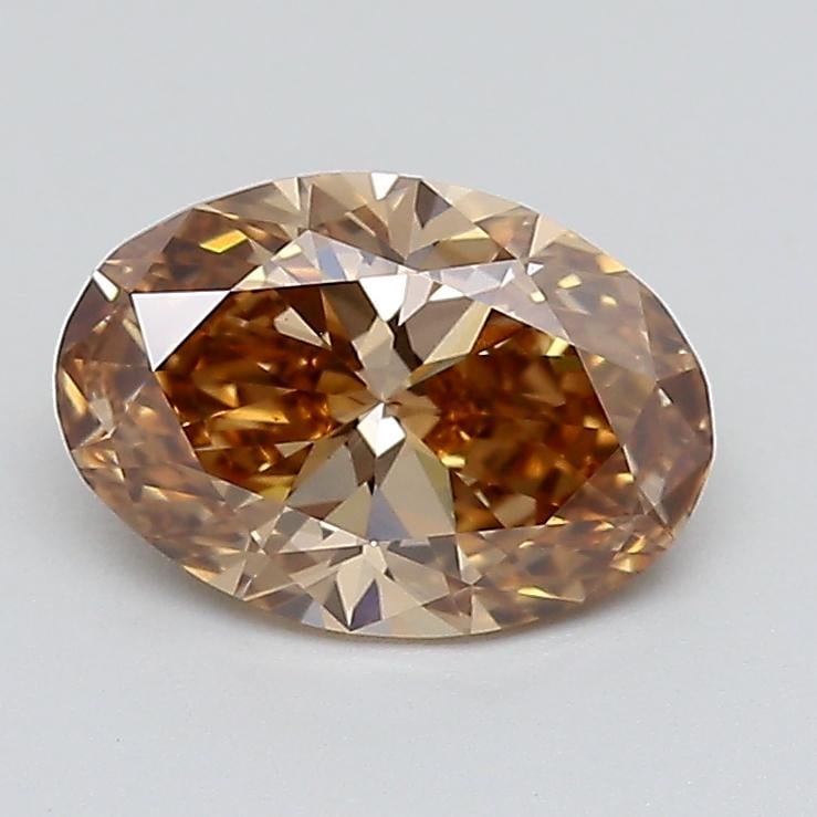1.50 Ct. Light  Brown Oval Lab Grown Diamond