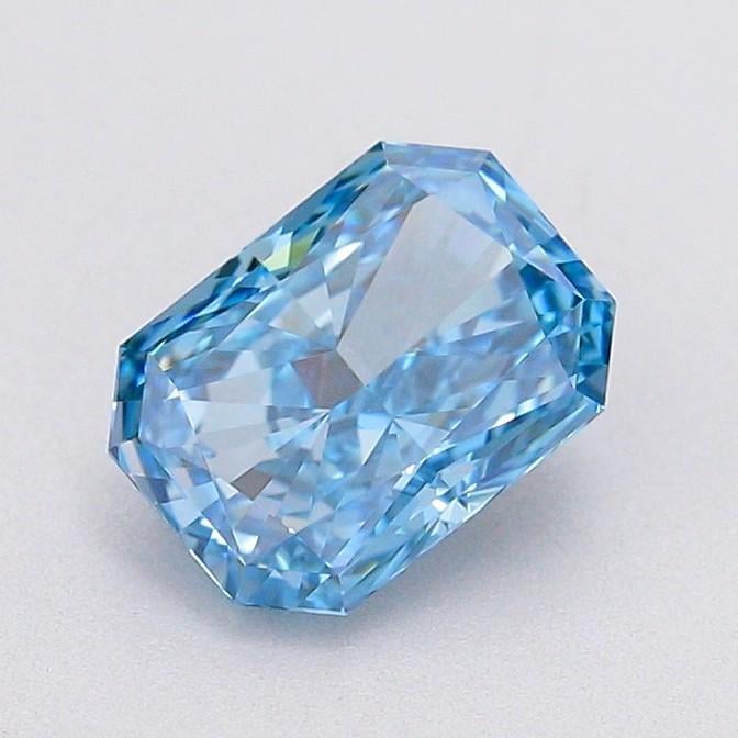 1.10 Ct. Fancy Vivid Blue Radiant Lab Grown Diamond