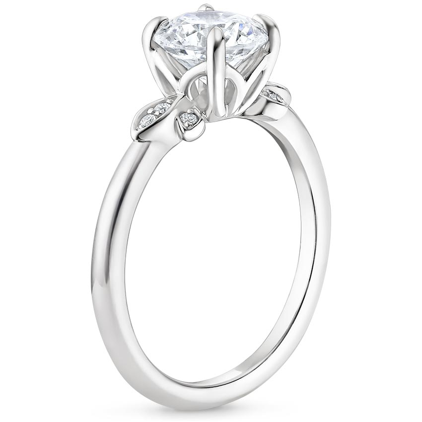 18K White Gold Fiorella Diamond Ring, large side view