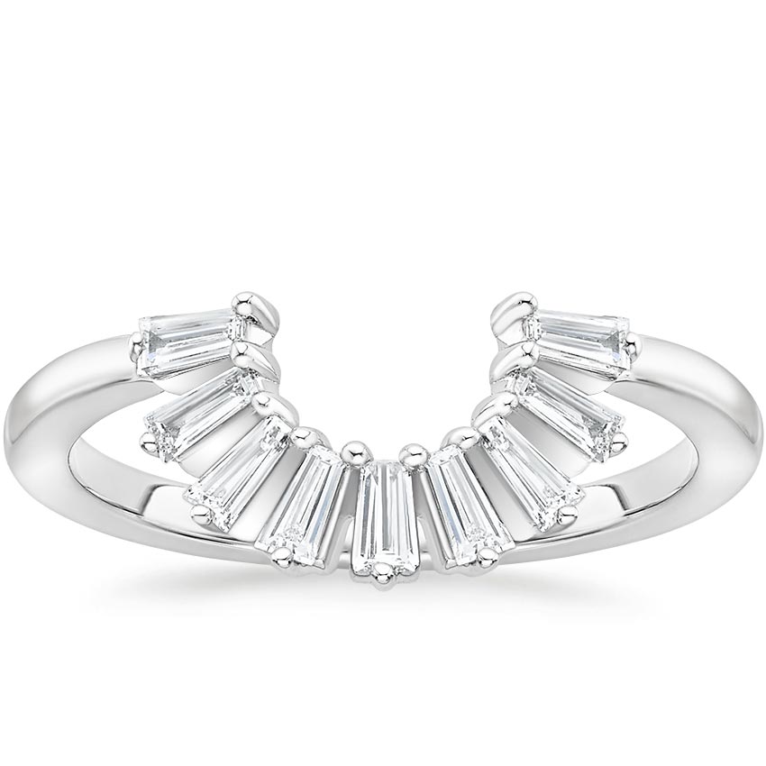 Contoured Baguette Diamond Ring 