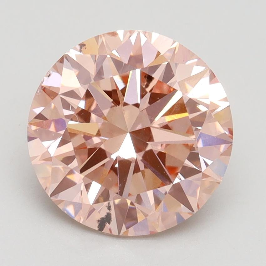 3.00 Ct. Fancy Intense Pink Round Lab Grown Diamond