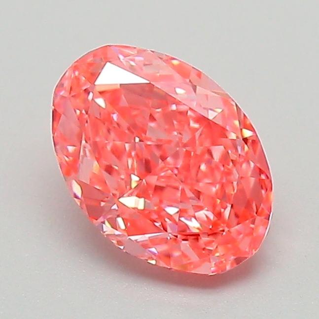 1.03 Ct. Fancy Vivid Pink Oval Lab Grown Diamond