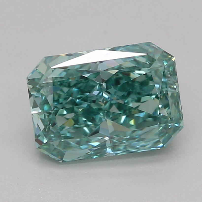 1.06 Ct. Fancy Vivid Green Radiant Lab Grown Diamond