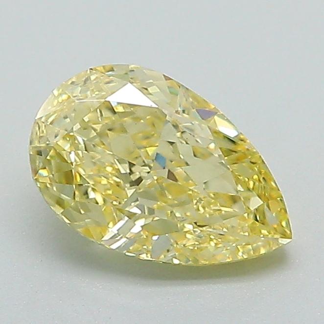 1.07 Ct. Fancy Intense Yellow Pear Lab Grown Diamond