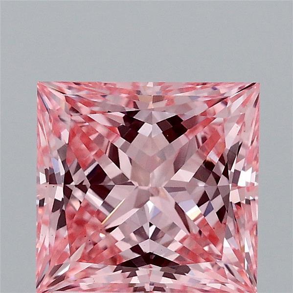 2.07 Ct. Fancy Vivid Pink Princess Lab Grown Diamond