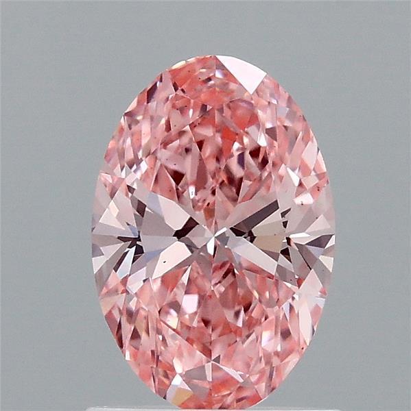 1.05 Ct. Fancy Vivid Pink Oval Lab Grown Diamond