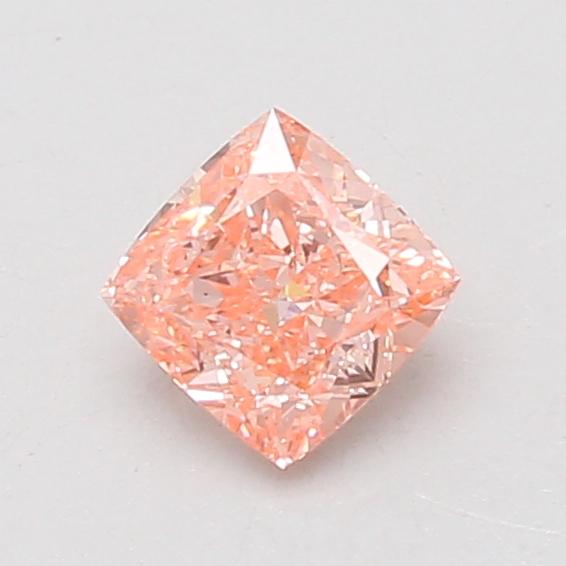 0.71 Ct. Fancy Vivid Pink Cushion Lab Grown Diamond