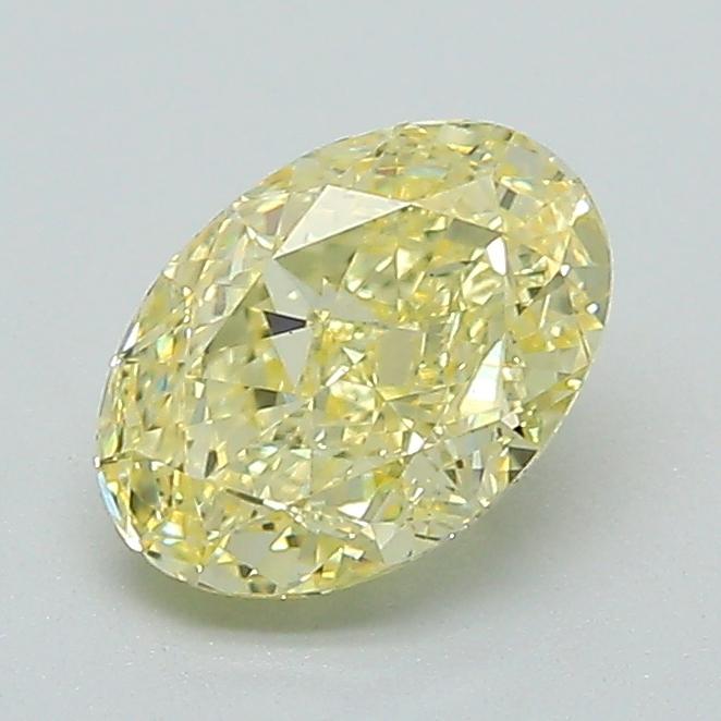 1.07 Ct. Fancy Yellow Oval Lab Grown Diamond