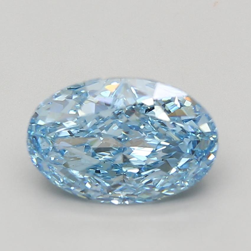 3.36 Ct. Fancy Vivid Blue Oval Lab Grown Diamond