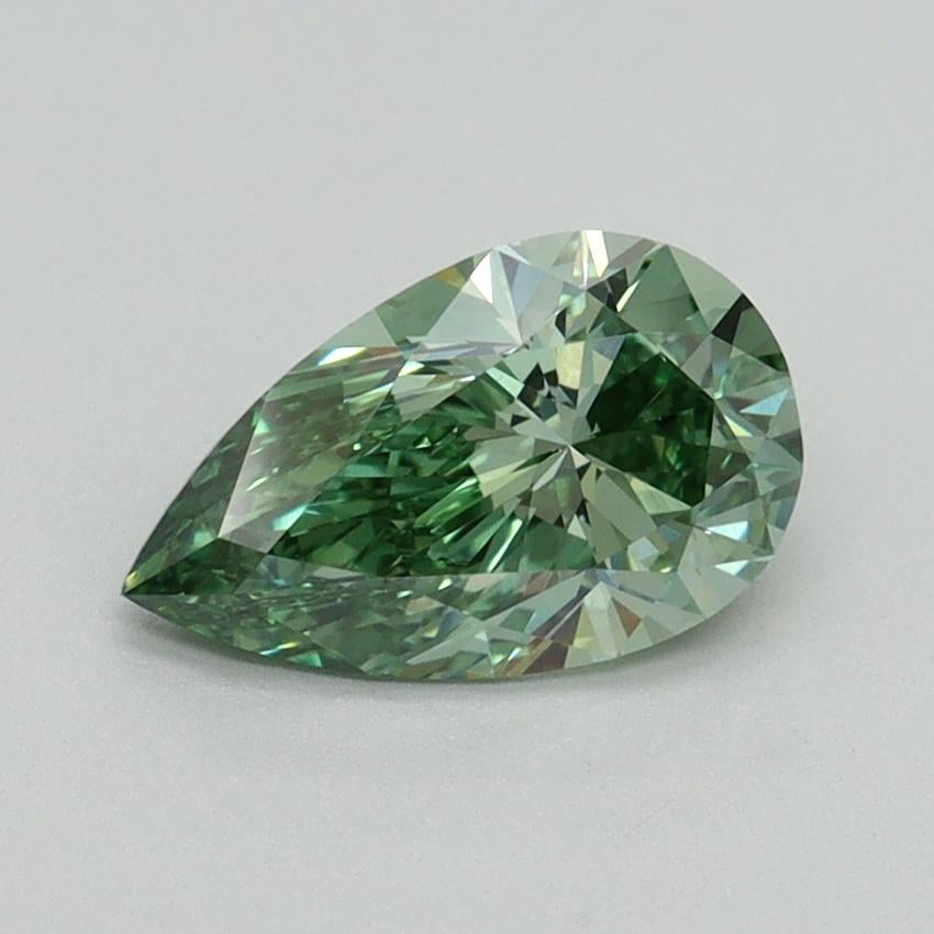 1.03 Ct. Fancy Vivid Pacific Green Pear Lab Grown Diamond