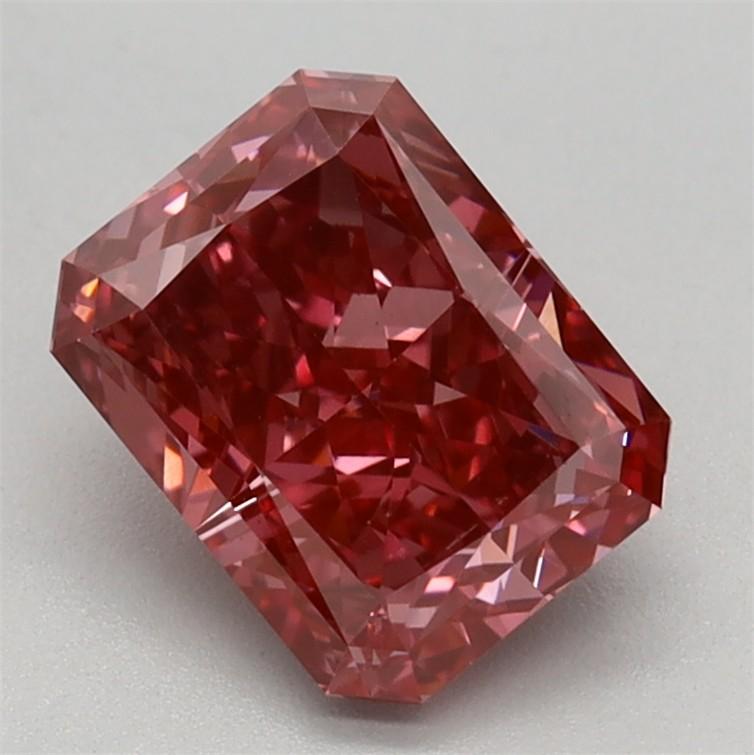 1.32 Ct. Fancy Deep Pink Radiant Lab Grown Diamond