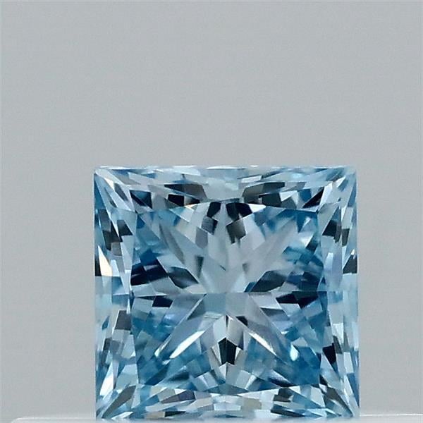 0.31 Ct. Fancy Vivid Blue Princess Lab Grown Diamond