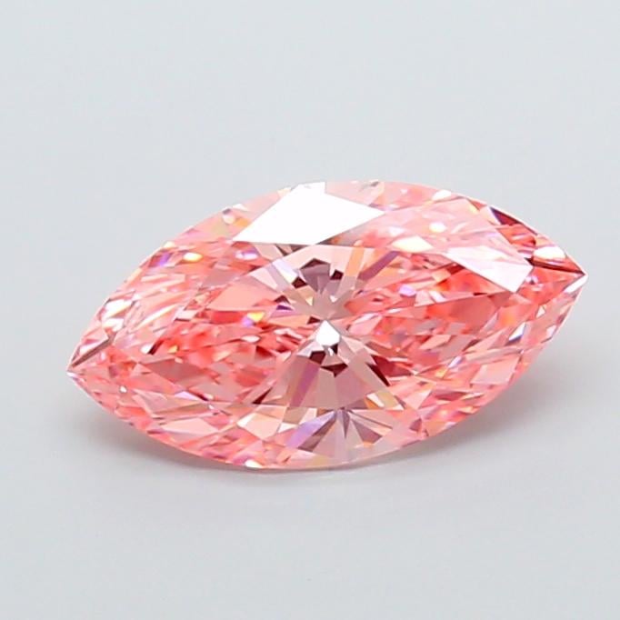 3.06 Ct. Fancy Vivid Pink Marquise Lab Grown Diamond