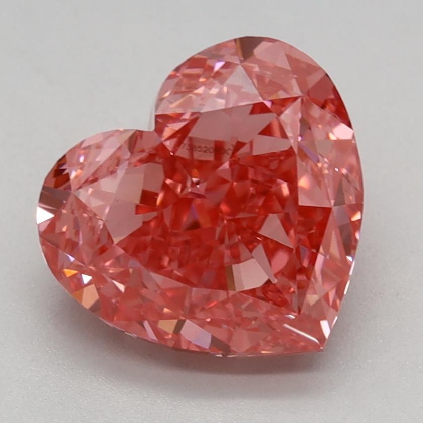 2.07 Ct. Fancy Vivid Pink Heart Lab Grown Diamond