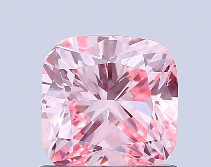 1.01 Ct. Fancy Intense Pink Cushion Lab Grown Diamond