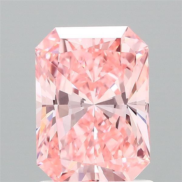 1.50 Ct. Fancy Vivid Pink Radiant Lab Grown Diamond