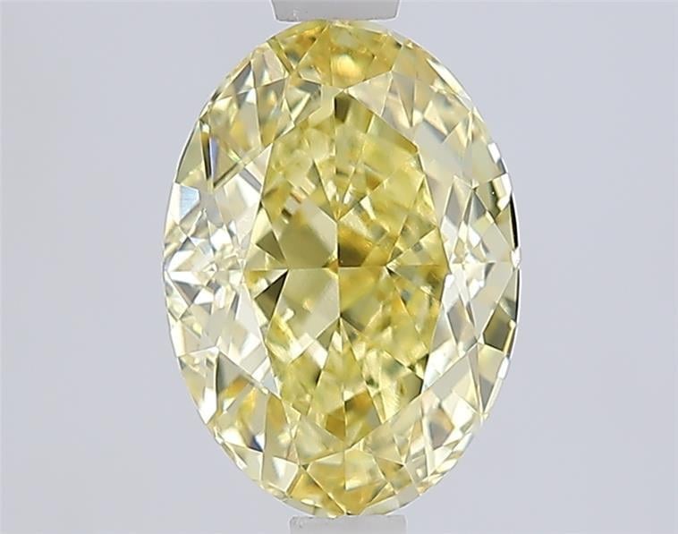2.10 Ct. Fancy Vivid Yellow Yellow Oval Lab Grown Diamond
