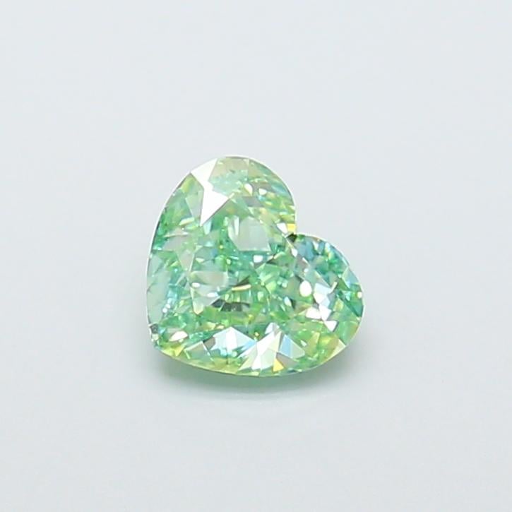1.00 Ct. Fancy Vivid Green Heart Lab Grown Diamond