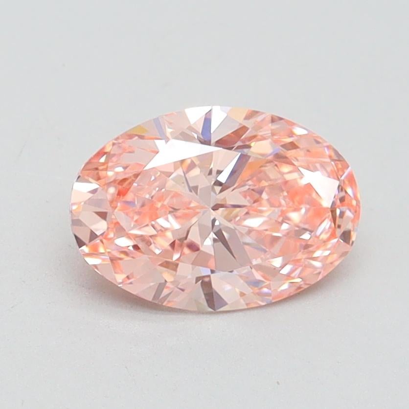 1.07 Ct. Fancy Vivid Pink Oval Lab Grown Diamond