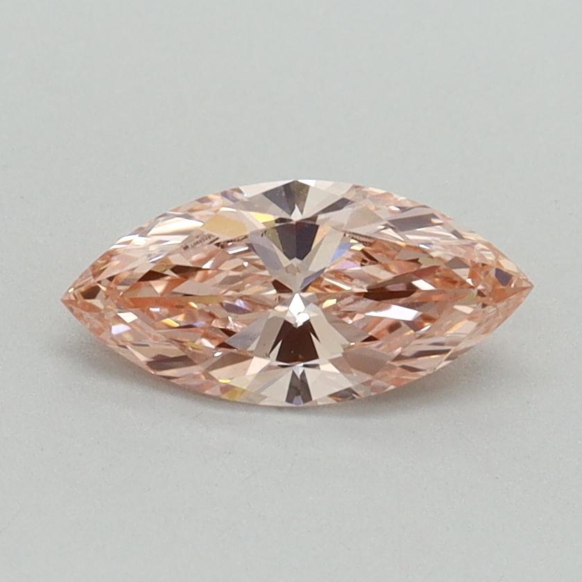 0.59 Ct. Fancy Vivid Pink Marquise Lab Grown Diamond